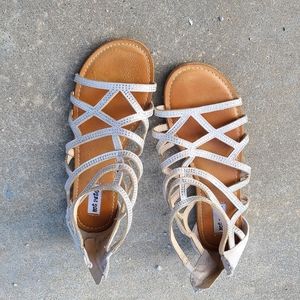 Bling nude gladiator sandals  juniors sz 4.5